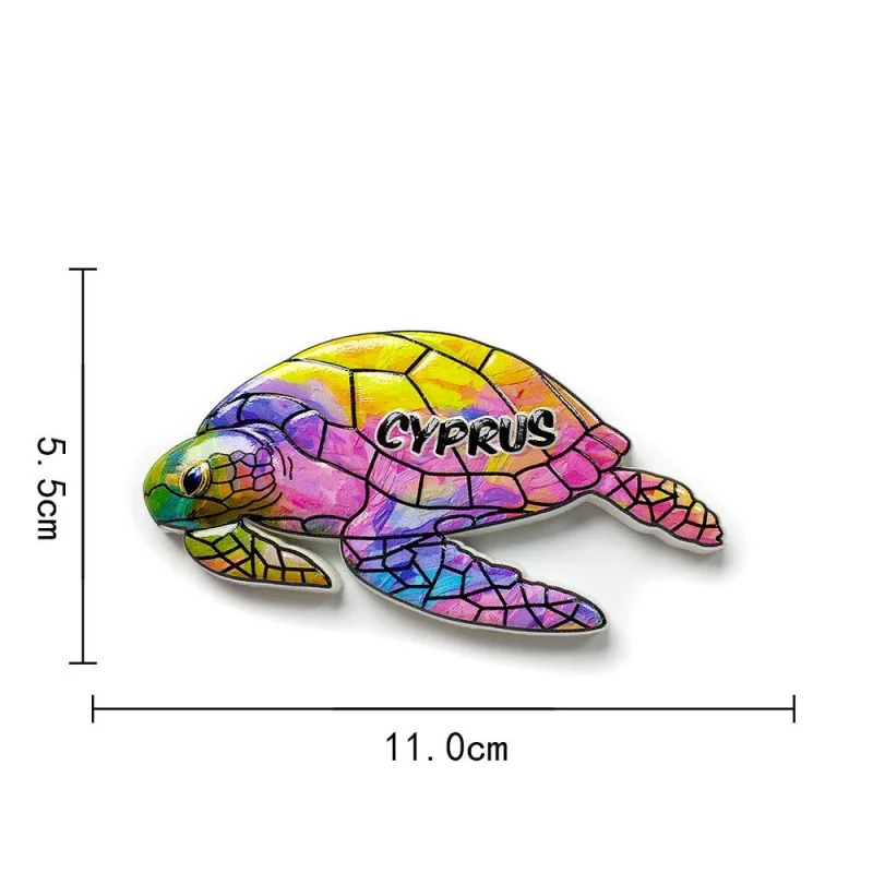 

Cyprus Home Decor Turtle Personalized Creative Magnetic Fridge Magnet Travel Souvenir