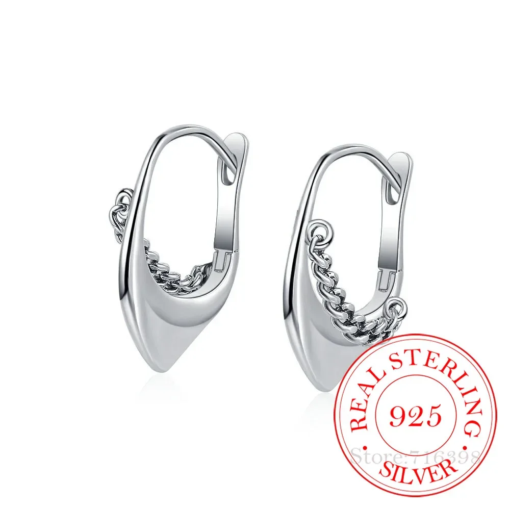 Original 925 Sterling Silver Texture Love Line Hoop Earrings For Women Korean Wedding Party Jewelry Gift Female Pendientes