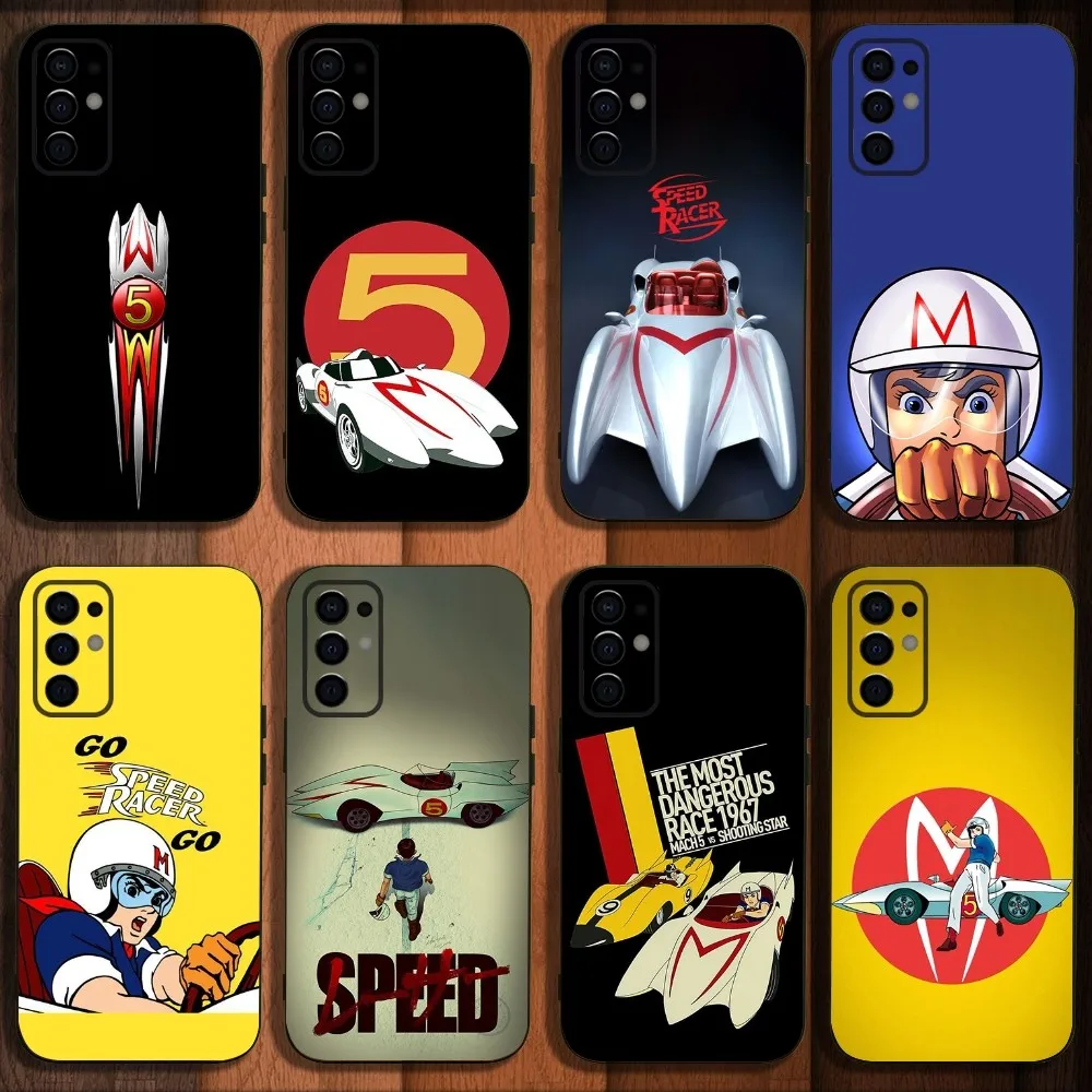 

Anime S-Speed Racer Mach FIVE Phone Case For Samsung S24,S21,S22,S23,S30,Ultra,S20,Plus,Fe,Lite,Note,10,9,5G Black Soft Cover