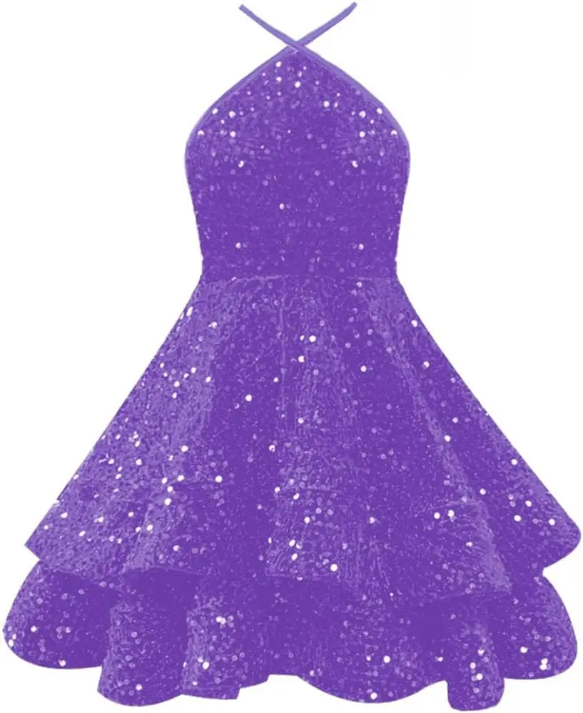 

Многоуровневые платья для встречи выпускников с пайетками на тонких бретельках Короткое блестящее короткое платье для выпускного вечера для подростков Коктейльное платье трапециевидной формы Коктейльные платья