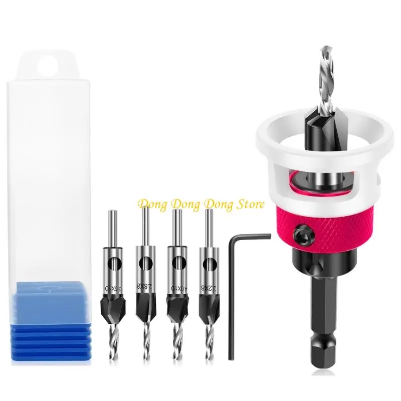 4xba countersink bits pits with depth stop stop woodworking contersink bit