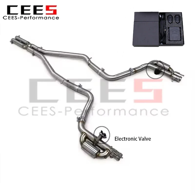 

cees Catback Exhaust for 2016-2022 Dodge Challenger RT 5.7L Stainless Steel Exhaust Tuning Muffler Upgrade System Assembly