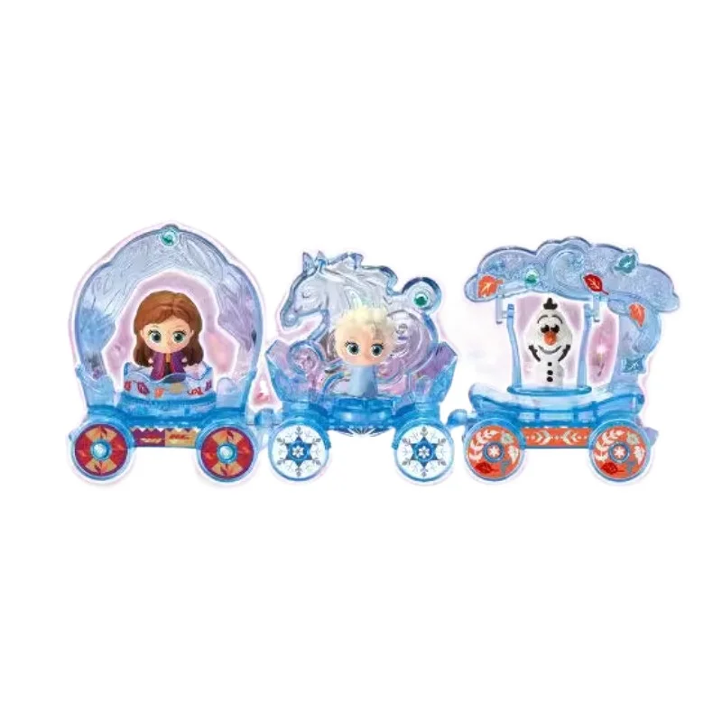 No Box Genuine Frozen Elsa Anna Olaf Princess Carriage CANDY TOY Ay Gives A Girl Childhood Memories Anime Figure Model Toys