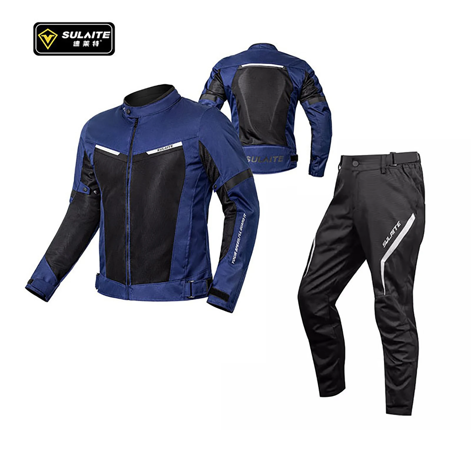 

Men Women With CE Level-2 Summer Motorcycle Jacket Adventure Breathable Mesh Street Motocross Racing Clothing Moto Jacket Pants