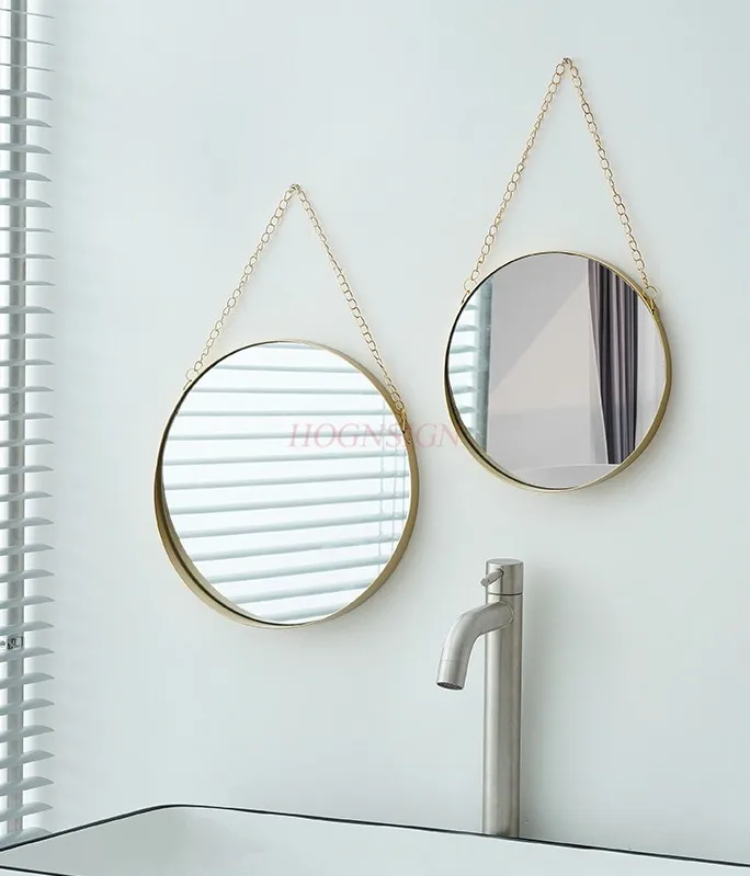 Perforated free dormitory vanity mirrors, wall mounted bathroom mirrors, makeup mirrors