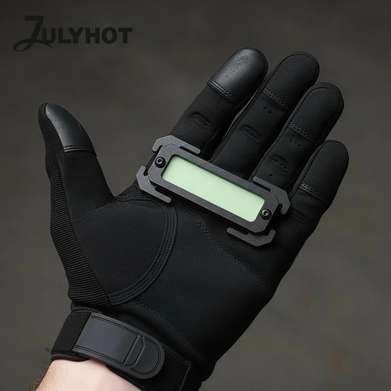 Glow In Dark  Tag Mounting Buckle Outdoor Backpack Light Absorbing Panel Luminous Identification Pat