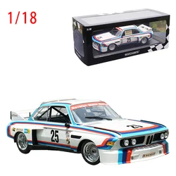 Diecast 1/18 Size BMW Model Car BMW CSL25 Alloy Rally Car Model Collection Display Hobby Original Box