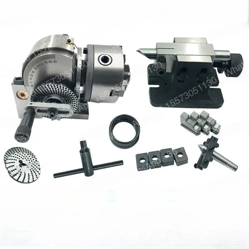 Precision Semi Universal Dividing Head BS-0 5 Inch 3 Jaw Chuck Milling Machine Rotary Table Head Tool for Milling Precision