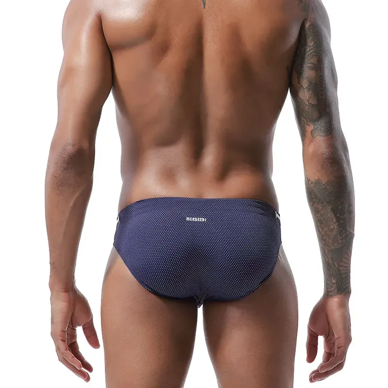Men\'s Swimming Trunks Briefs Low Waist Swimwear Men Surf Board Beach Shorts Sexy Male Swimsuit Swim Trunk Brief Short Underwear