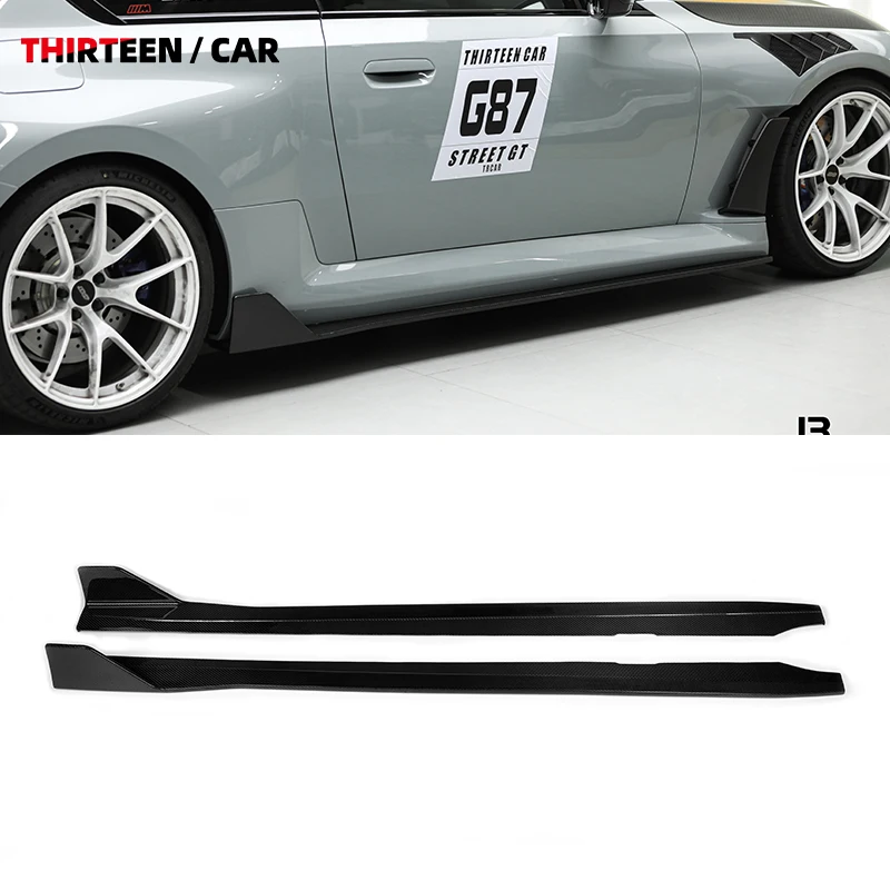 

G87 M2 AD Blade Style High Quality Dry Carbon Fiber Side Skirt Side Bumper Lip Splitter for BMW G87 M2