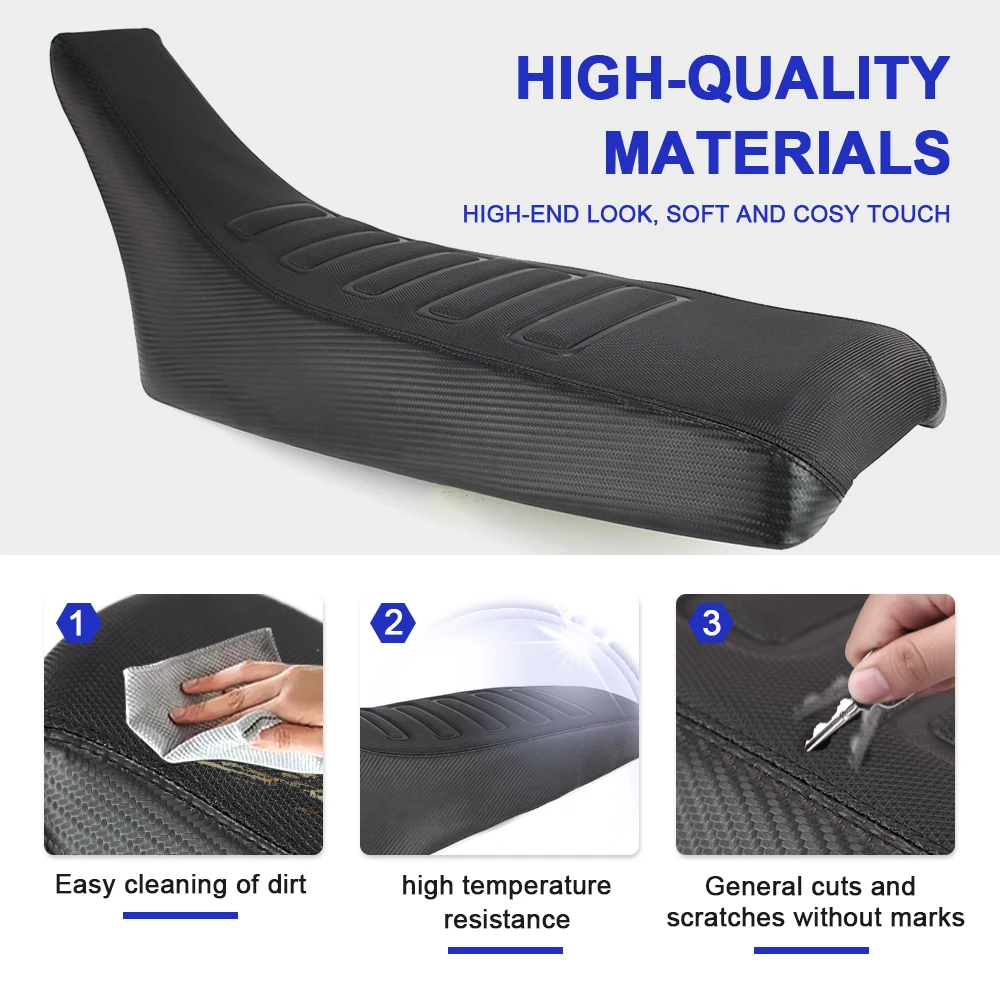 Seat Saddle Cushion Cover Protector Off Road Fit For Yamaha TW200 1987-2024 TW 200 Motorcycle Seat Cover PVC Leather Waterproof