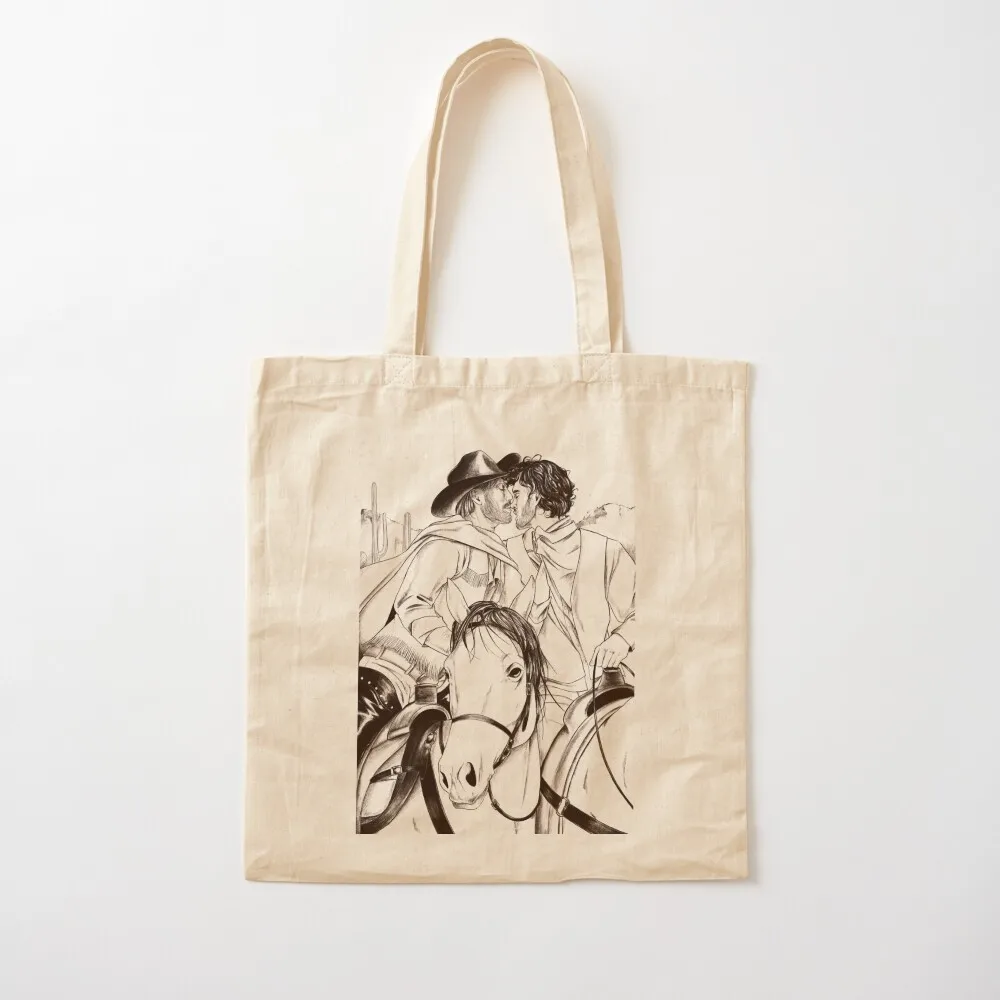 

Western Romance Tote Bag personalized tote bag for beach Canvas Tote Bag