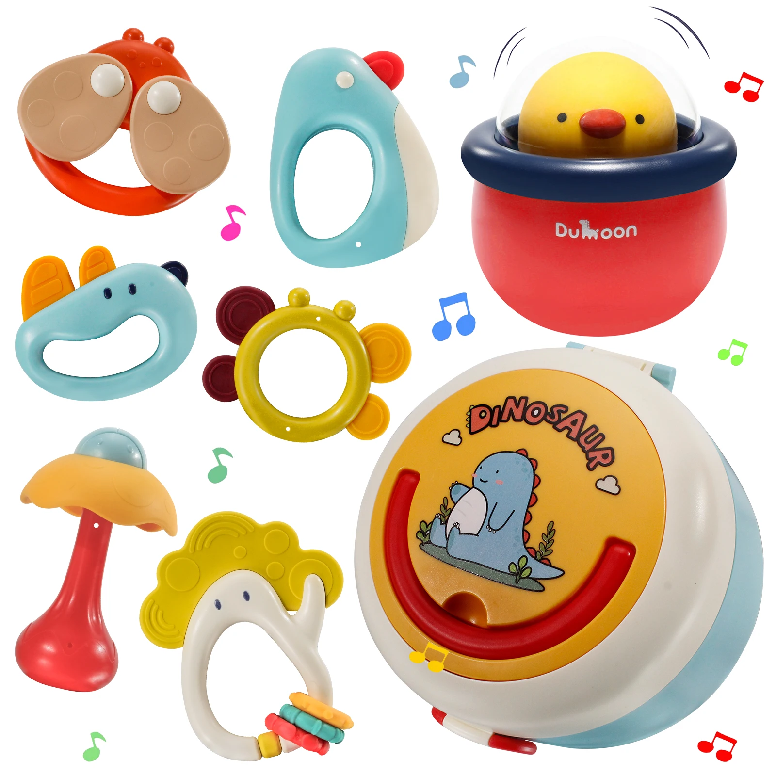 

Rattles Teethers Set Bed Bell Silicone Montessori Sensory Newborn Baby Toys Children's Kids Gift Development Games 0 12 Months