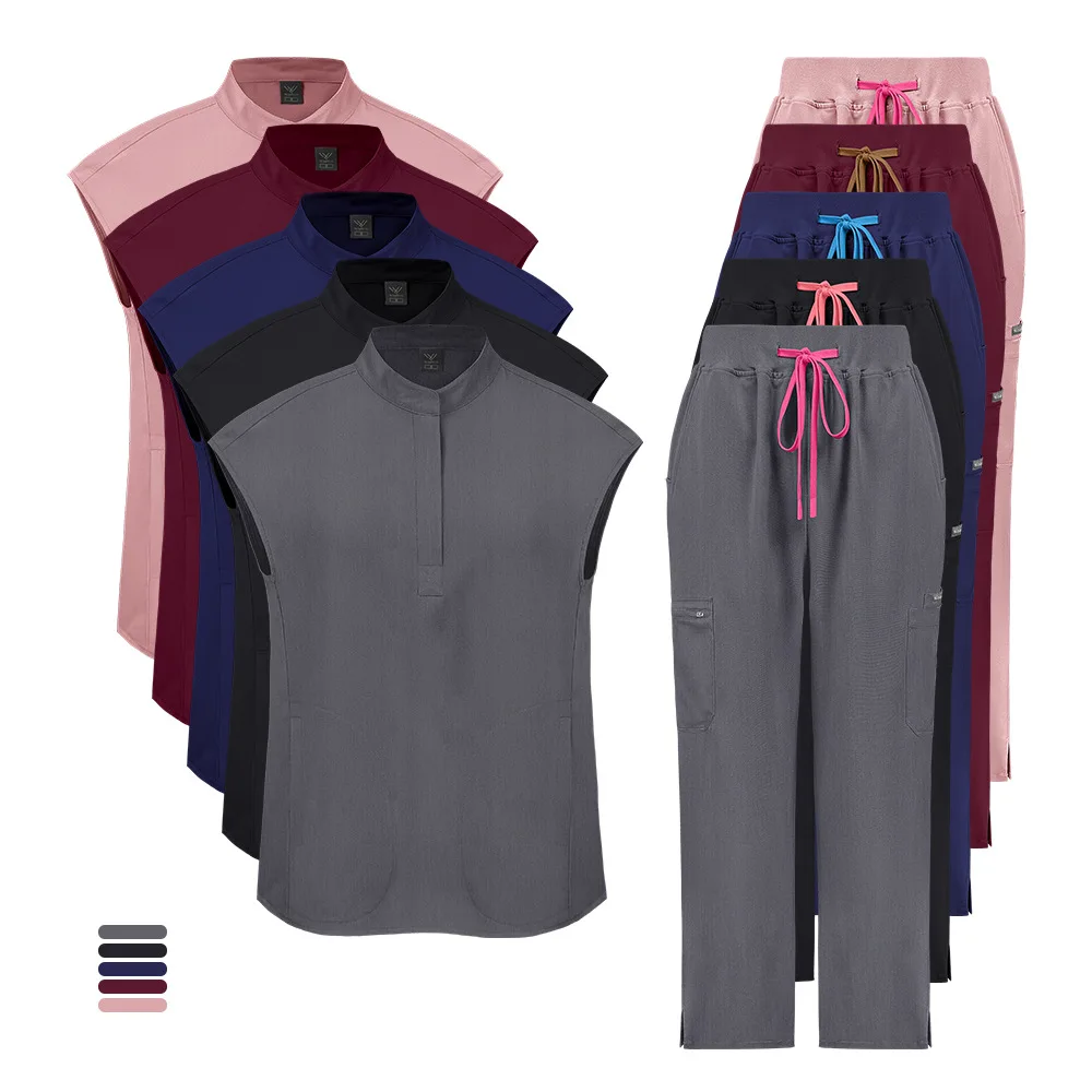 Medical Clothes Women Hospital Scrubs Set Operating Room Nursing Work Wear Doctor Nurse Surgical Accessories Dentistry Uniforms