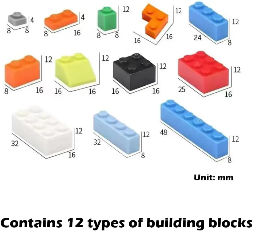 Small Particles Building Blocks Bulk Set City Classic Bricks Colorful Creative Assemble Bricks Compatible Legoed 500PCS/Pack