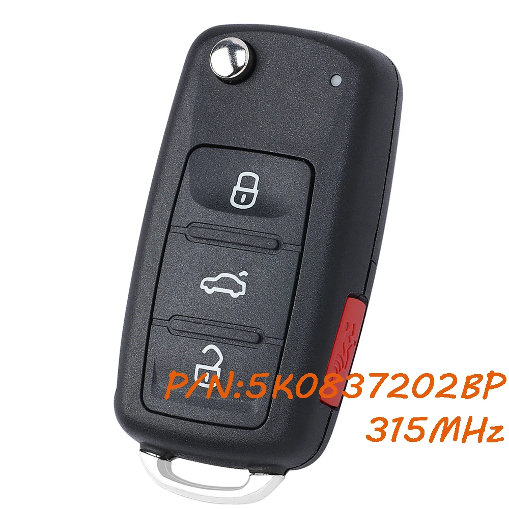 

NBGFS93N 5K0837202BP Keyless Proximity Remote Key Fob for Volkswagen VW Jetta Passat 2015 2016 2017 2018 2019 315MHz MQB48