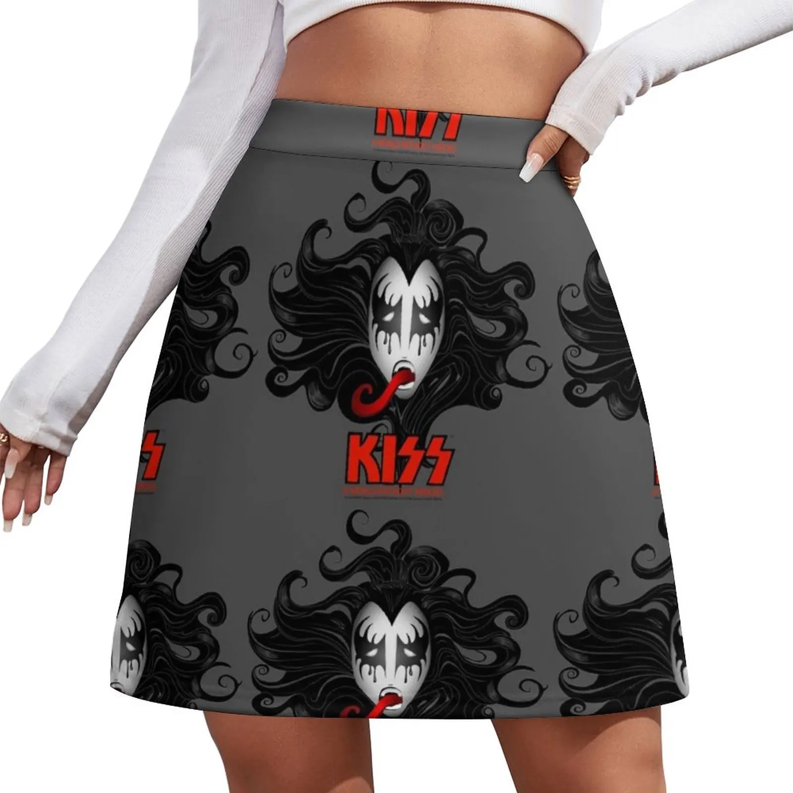 

KISS: A World Without Heroes #1 (Highlighted solo head art) Mini Skirt Women clothing midi skirt for women