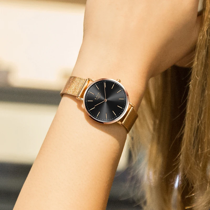 Luxury Rose Gold Watch Women Bracelet Watches Top Brand Ladies Casual Quartz Watch Steel Women's Wristwatch Montre Femme Relogio