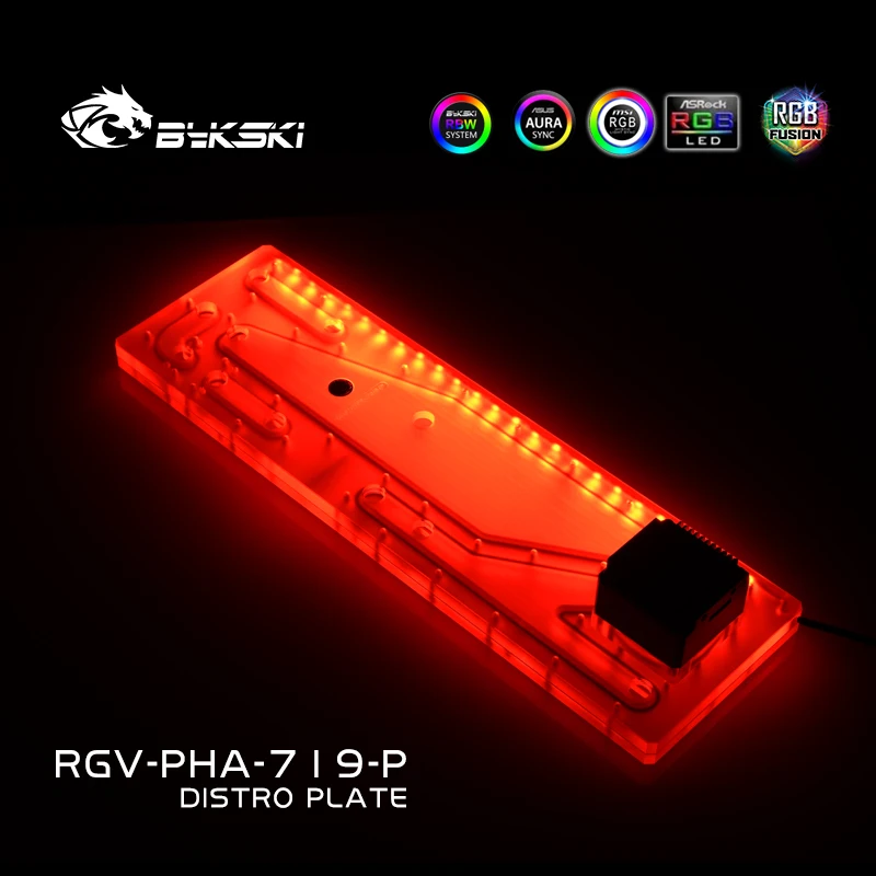 

BYKSKI RGV-PHA-719-P акриловый резервуар для использования корпуса компьютера PHANTEKS 719LTG/комбинированного насоса DDC/изготовления прозрачного макета трубопровода