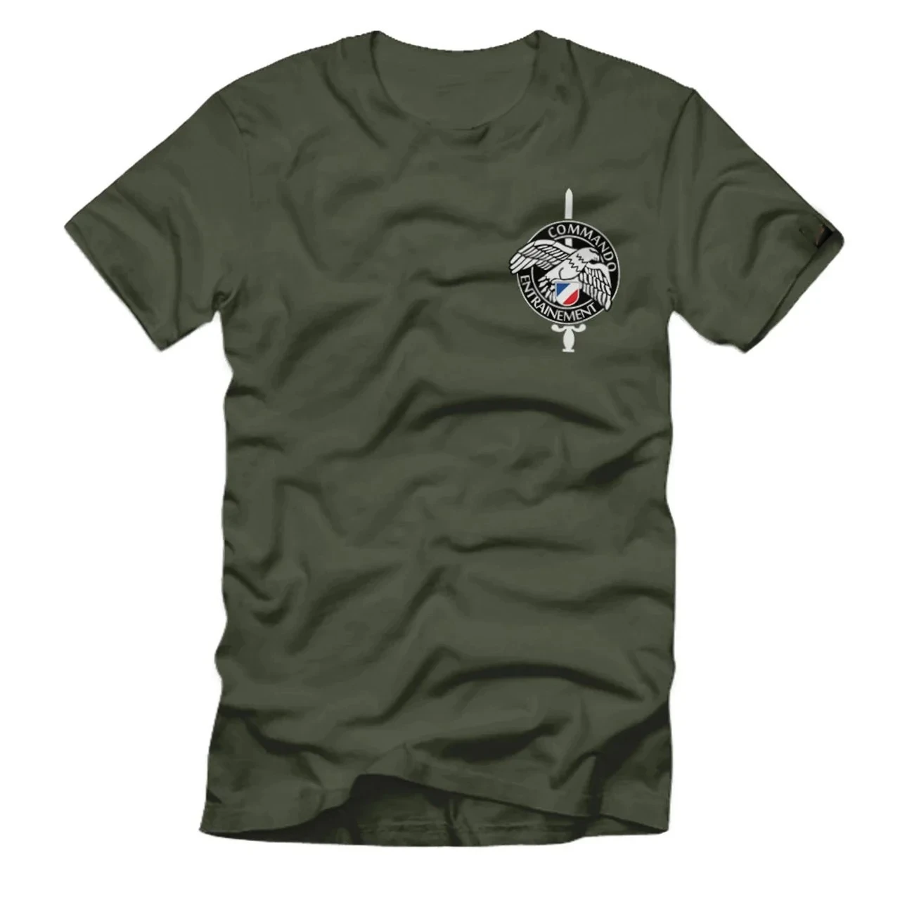 Abzeichen Commando Entrainement Französischer Kommando Lehrgang T-Shirt. Cotton Short Sleeve O-Neck Mens T Shirt New S-3XL