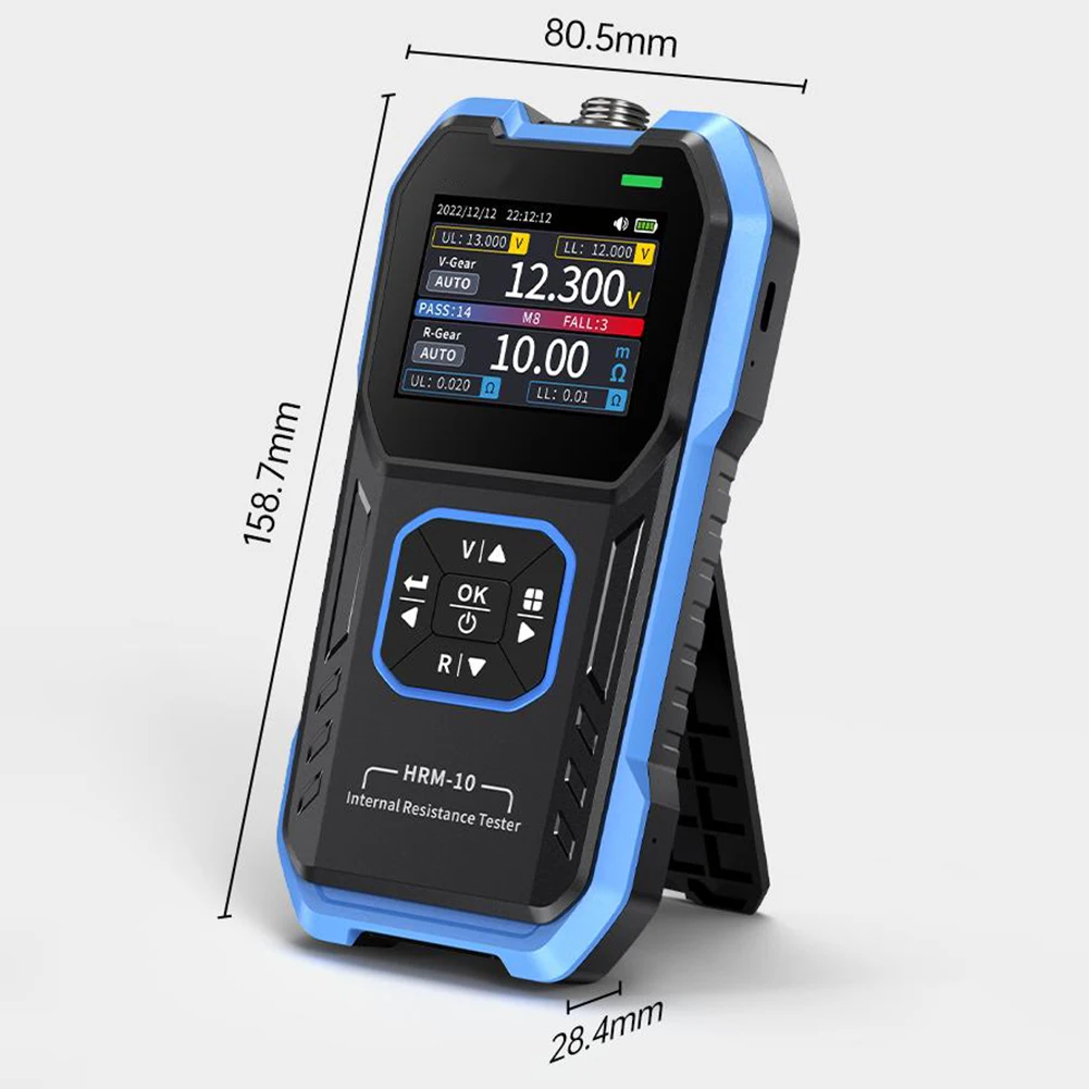 FNIRSI-HRM-10 Battery Voltage Internal Resistance Tester 18650- High-precision AC Acid Lithium Lead-Car Battery Capacitor Tester