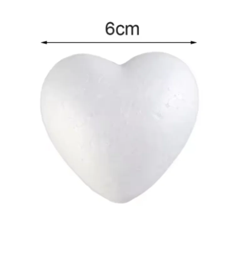 

3/4/5/6/8/9/10-30CM Heart Foam Mould White Craft Balls Styrofoam Modelling Polystyrene Wedding Decor DIY Ball Party Decoration