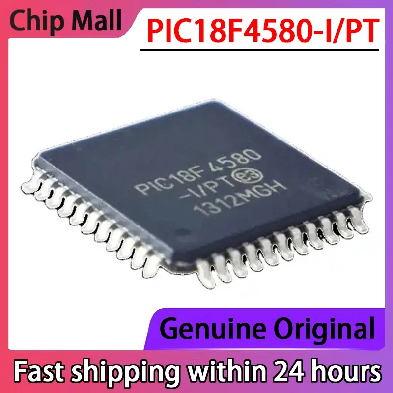 1PCS PIC18F4580-I/PT PIC18F4580 QFP44 8-bit Microcontroller MCU Chip