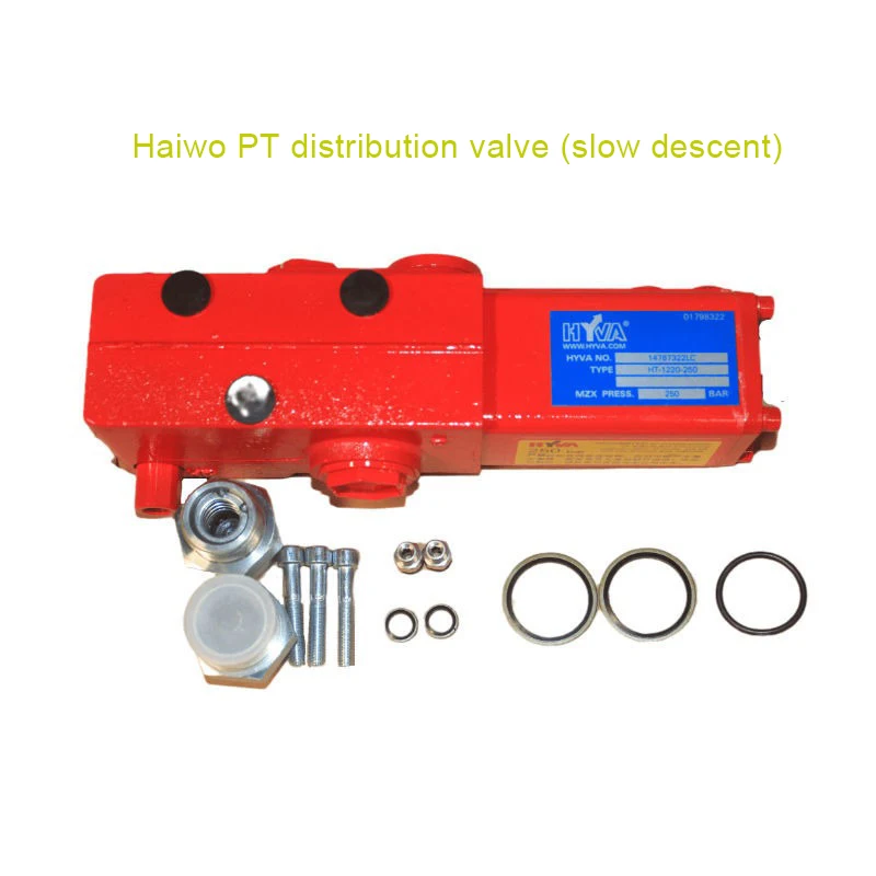 รถดัมพ์สําหรับงานหนัก วาล์วทิศทางแบบนิวแมติกแบบ Descent ช้า วาล์วถังเชื้อเพลิงอัลฟ่า ปรับให้เข้ากับวาล์วกระจาย Haiwo