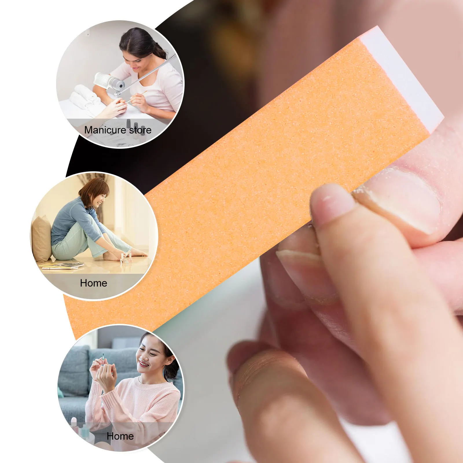 

10 шт., мини-пилочка для ногтей, сильный шлифовальный инструмент для прецизионной обработки натуральных ногтей, женский подарок, маникюрная полировальная пилочка