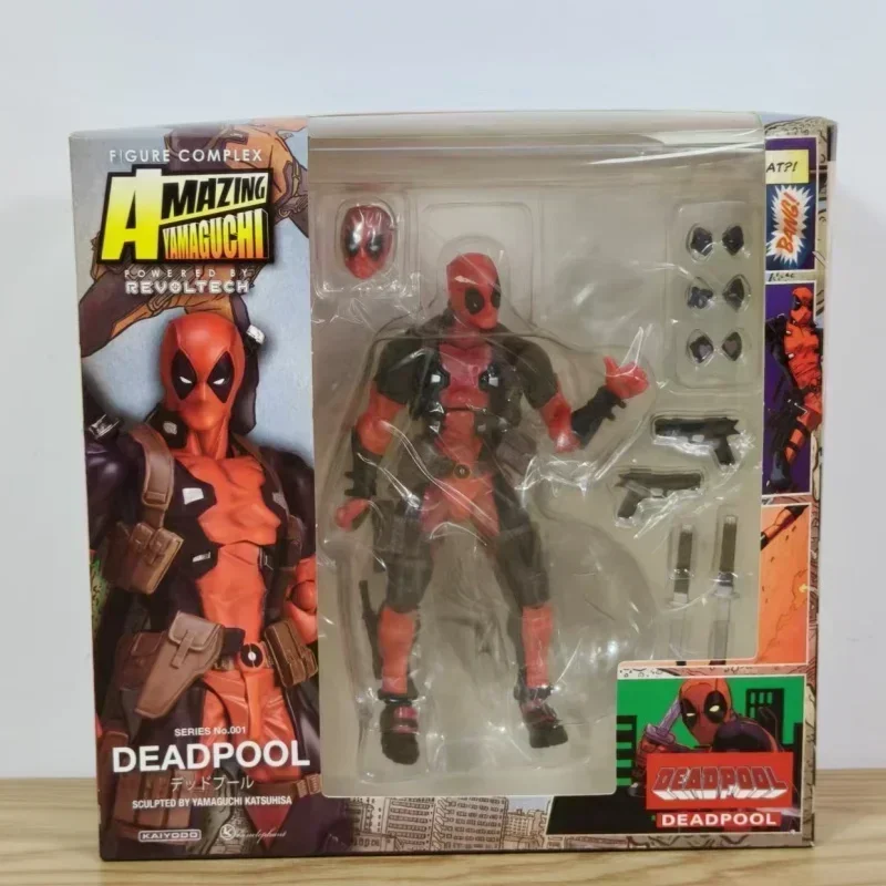 Deadpool Marvel figurka dekoracja lalka ruchomy pulpit Model ozdoby kolekcja zabawek urodziny dzieci prezenty świąteczne