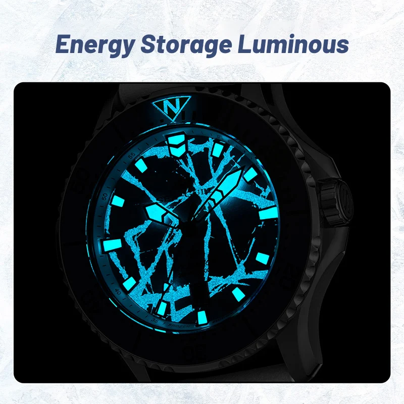 Seagull 300m Waterproof Ocean Series Pro Ice Wing Titanium 43mm Men's Automatic Diver Watch  Sapphire Crystal ST2130 414.12.1210