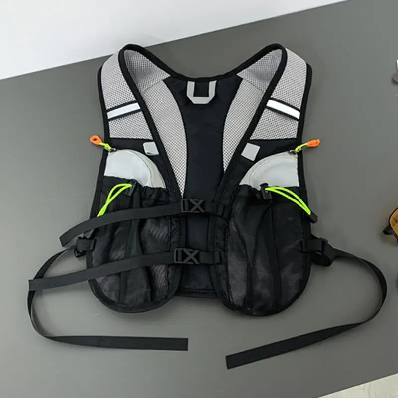 سترة الترطيب حزمة المياه سترة لتشغيل حقيبة تنظيم تصميم عاكس مع جيوب متعددة للرحلات والتخييم وركوب الدراجات