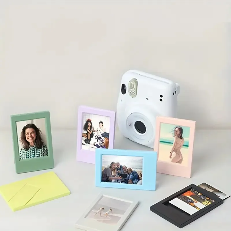 

5pcs mini 3-inch photo frames, colorful and portable movie film frames, suitable for Polaroid 3-inch photos and souvenir cards