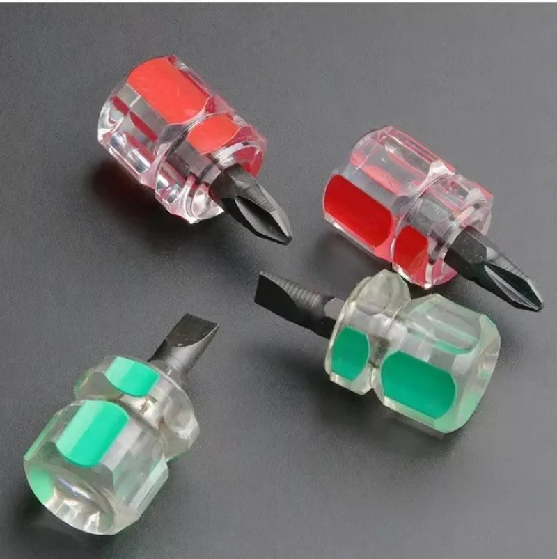 Mini Split Fender Repair Tool Kit, Short Slotted Phillips Screwdrivers Set for Tight Space DIY Fixing