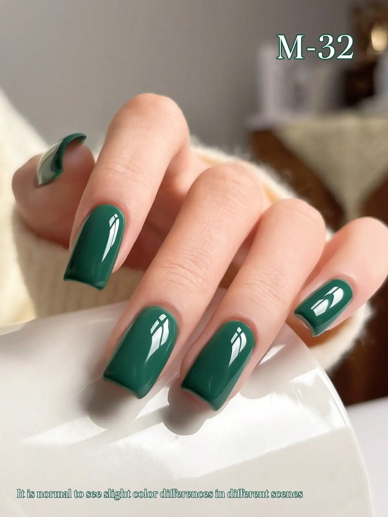 1 Stück 15 ml Aloe-Grün-Gel-Nagellack, parfümfrei, Soak Off UV-LED-Formel, beliebte grüne Farbtöne, perfektes Geschenk für den Frühling