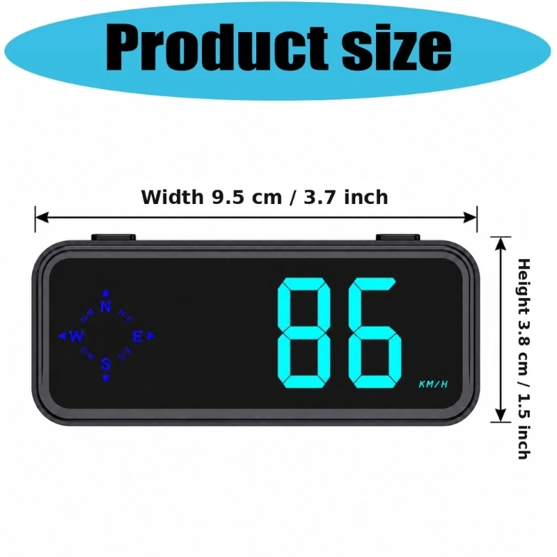 Satellite Speed Display With 7 Selectable Hues and Direction Readout