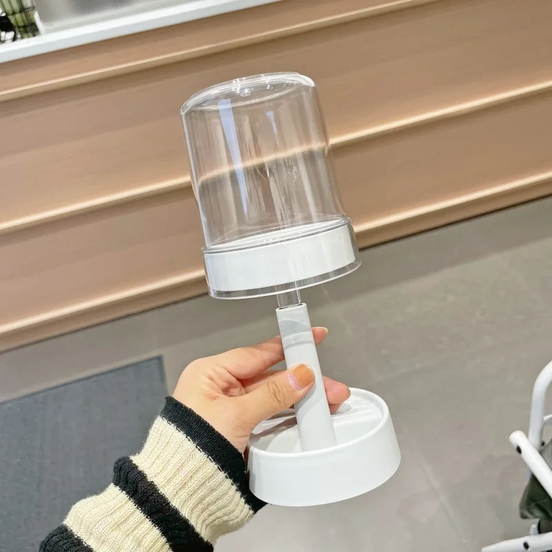 

Toothbrush Holder Covers Cup 2 Slots Toothpaste Storage Rack Electric Toothbrush Storage Rack Bathroom Organizer Stand Dry Tray