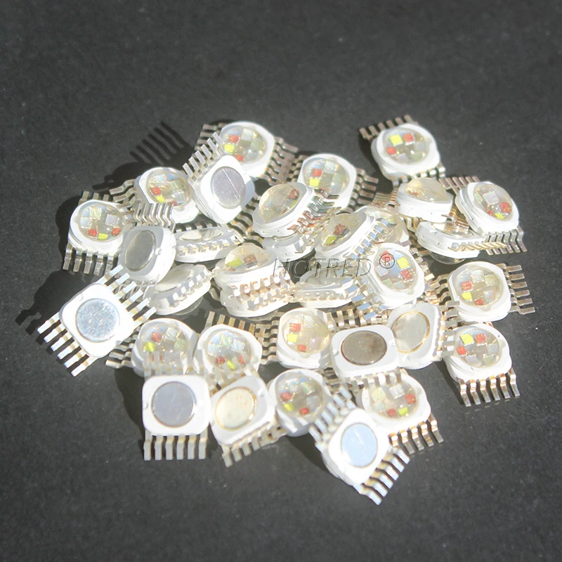 1-100PCS LED 18W RGBWYV Stage Follow Light45mil All Color 12pin For 18Watt RGBWYUV Red Green Blue White Yellow Purple Diode Chip