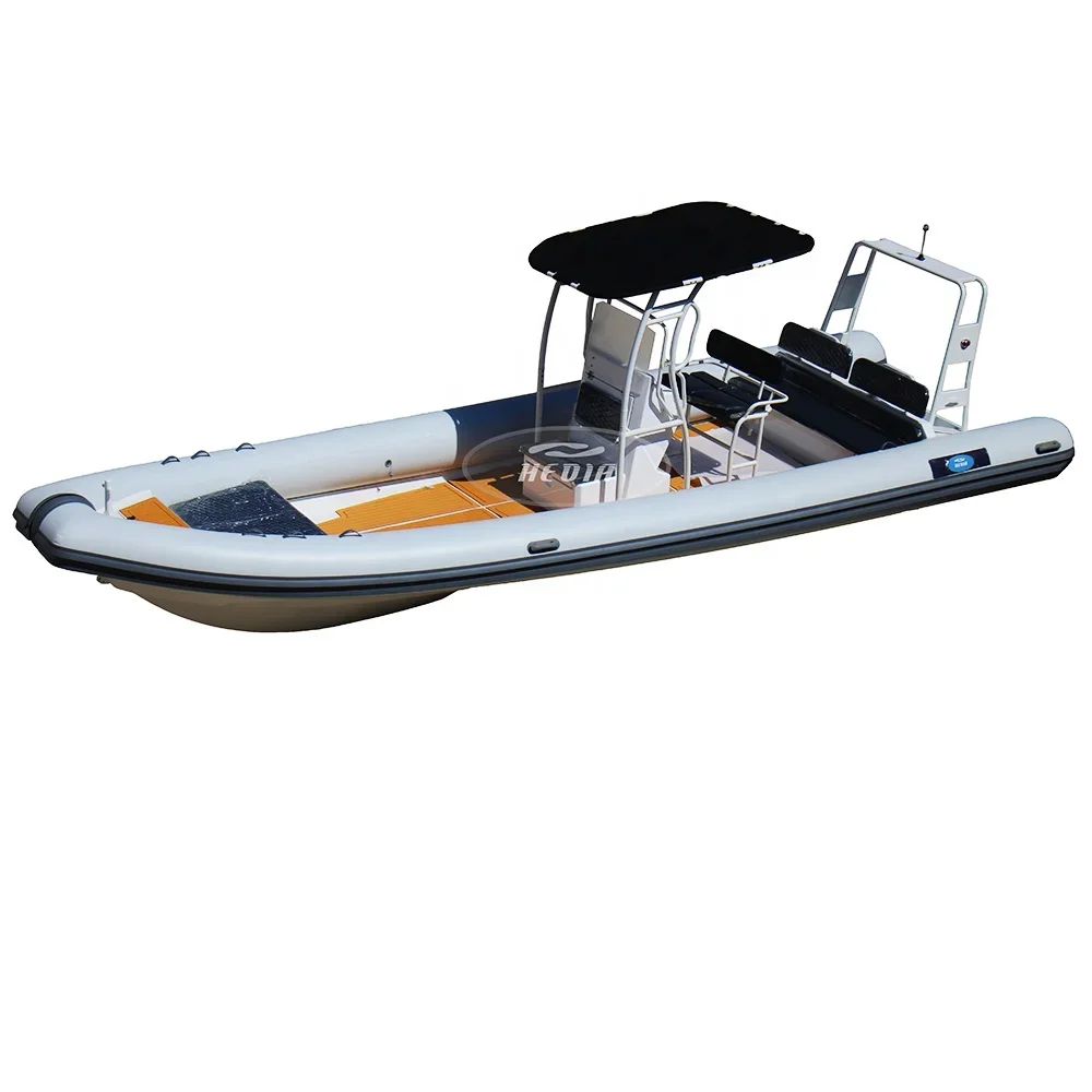 Hedia ocean master 860 patrol aluminum hull hypalon inflatable kayak boat fishing kayak