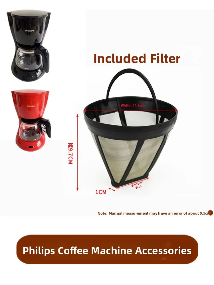  HD7447 Coffee hine Accories HD7457 Filter Net HD7 Paper Filter HD72 Drip Filter Cup Manual Coffee Brewing ...