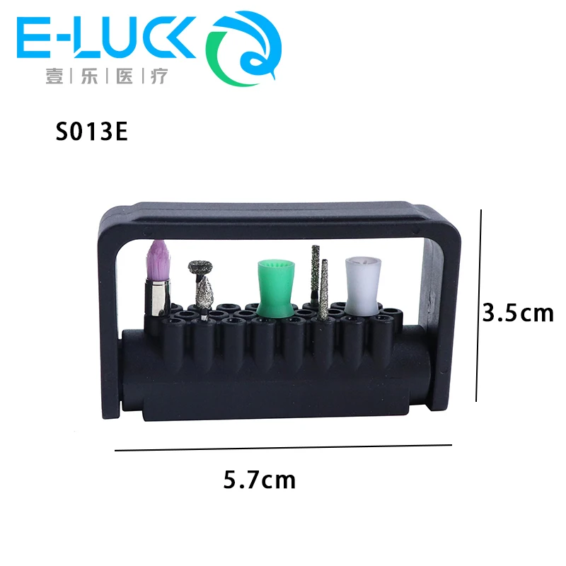 1Pc Dental Bur Holder 25 Holes Burs Organizer Autoclave Sterilizer Case For Dentist Lab High Speed Bur