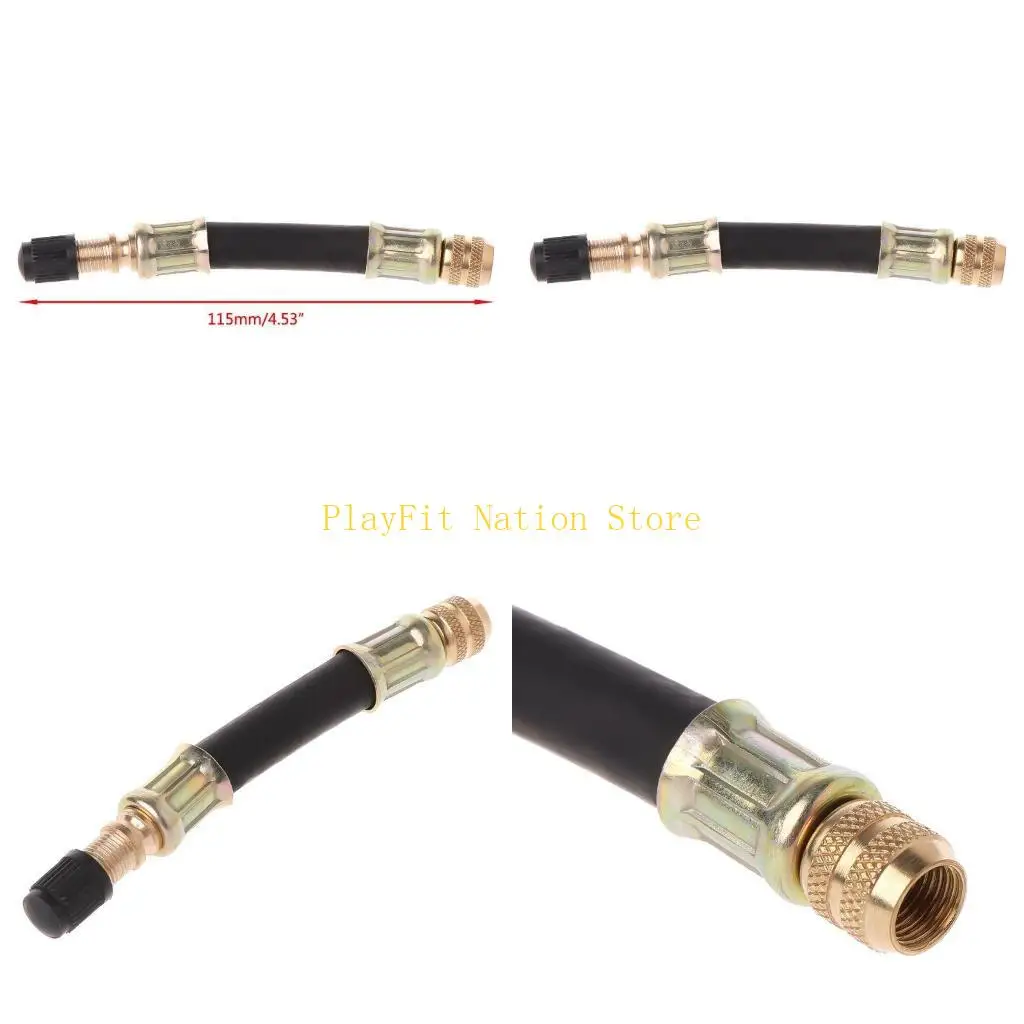

242F for Valve Extender Tire Parts MTB Bike 10cm Rubber Copper For Schrader f