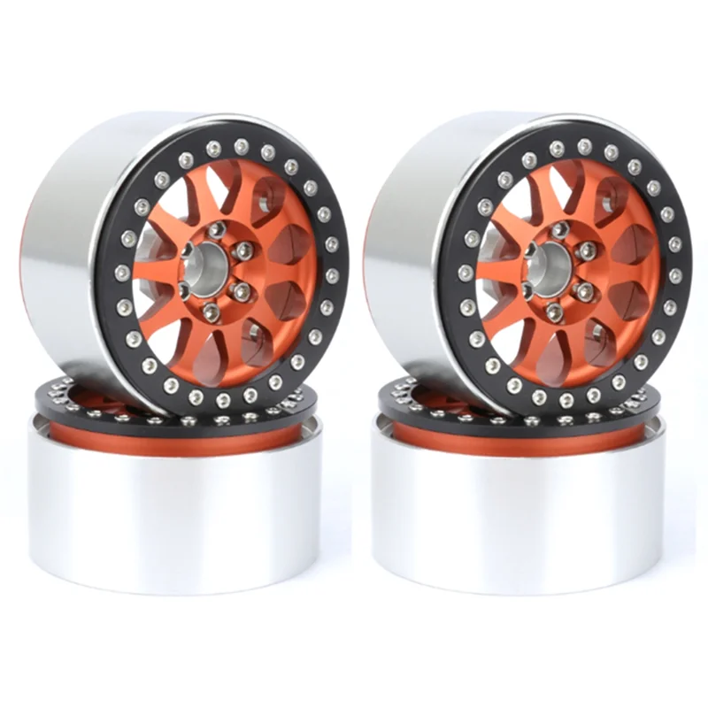 

Metal 2.2 Inch Beadlock Wheel Rim for 1/10 RC Crawler Car Axial SCX10 90046 III CAPRA RR10 Wraith RBX10 Yeti 2.2 Tires,2