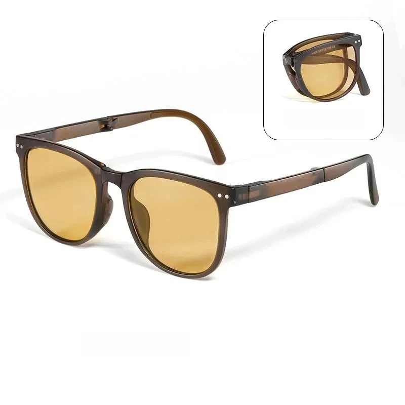 Folding Sunglasses Portable Ultra Light Sun Protection UV Protection Sunglasses for Both Men and Women