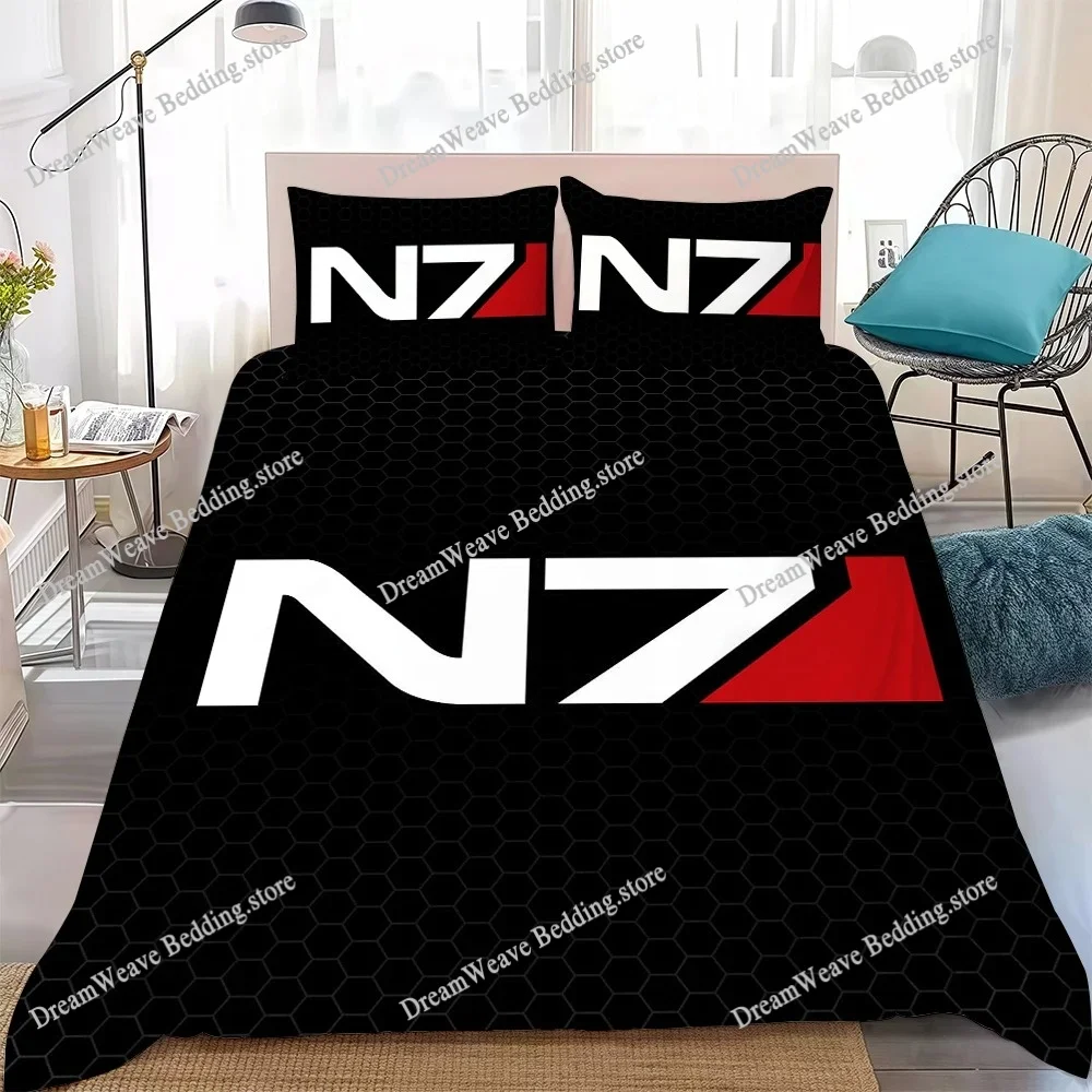M-Mass Effect N-N7 Duvet Cover Set Home Style Bedding Soft Laundry Cotton Bed  Student Dormitory Gift