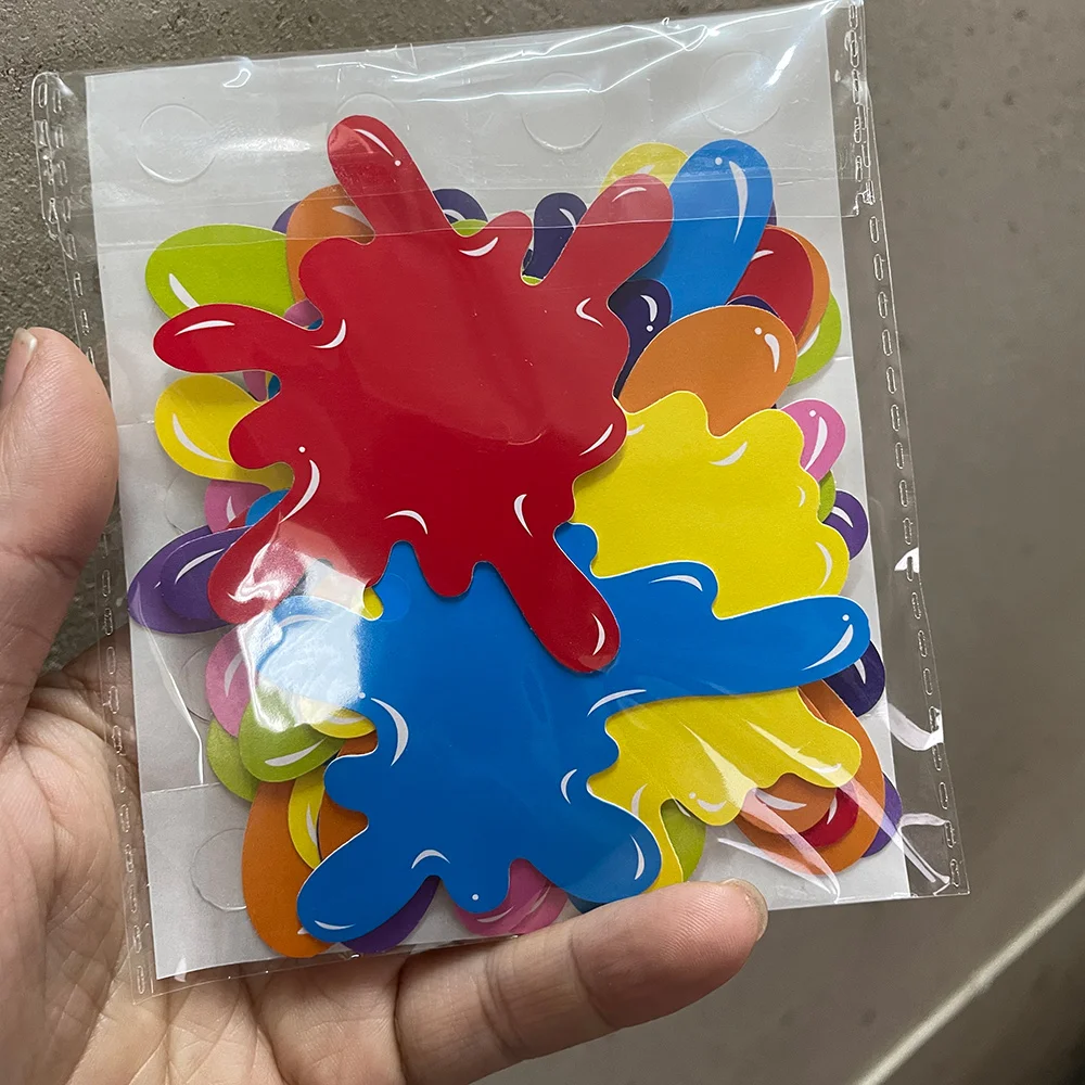 Art Paint Party Supplies Artist Birthday Decoration Splatter Palette Brush Keychain Painting Balloons Classroom Decorations