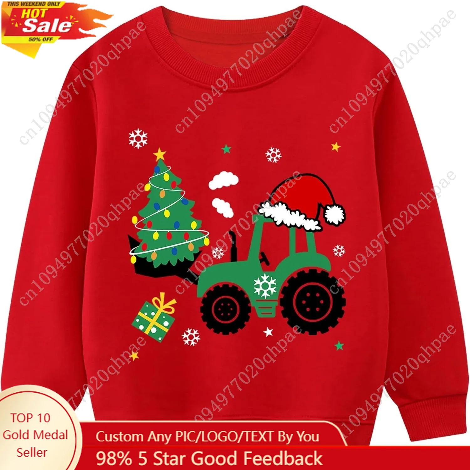 DDSOL طفل بنين بنات عيد الميلاد بلوزات الاطفال القبيح عيد الميلاد البلوز مضحك سانتا الرنة شاحنة قمصان بلايز 2-7 سنوات #1