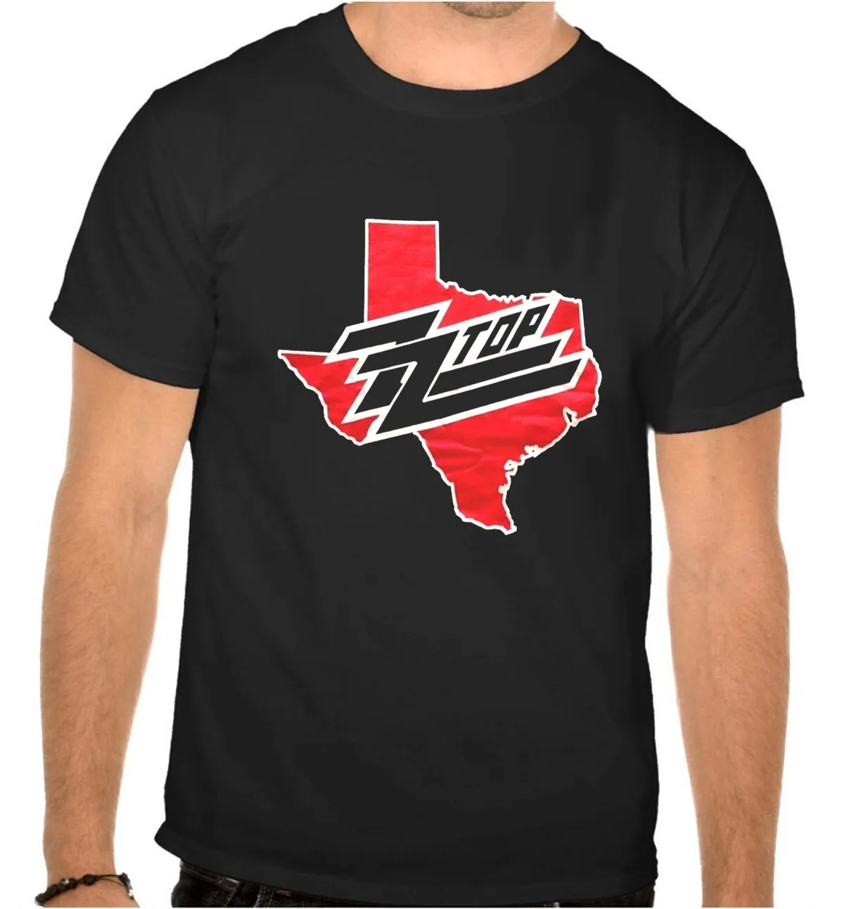 

ZZ Top ZZTOP Rock Music Logo BLACK T Shirt 1188