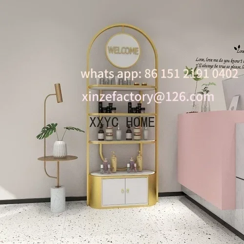 Customizable Cosmetics Display Cabinet Beauty  Nail Beauty Product Cabinet Shelf Skin Care Products Display Rack Barber Shop Sho