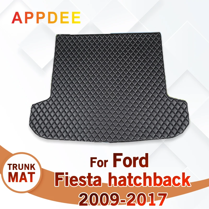 

Коврик в багажник автомобиля для Ford Fiesta Hatchback 2009-2017 10 11 12 13 14 15 16 автомобильные аксессуары на заказ, украшение интерьера автомобиля